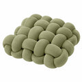 Zierkissen 35 cm Polyester Salbeigrün geflochten weich