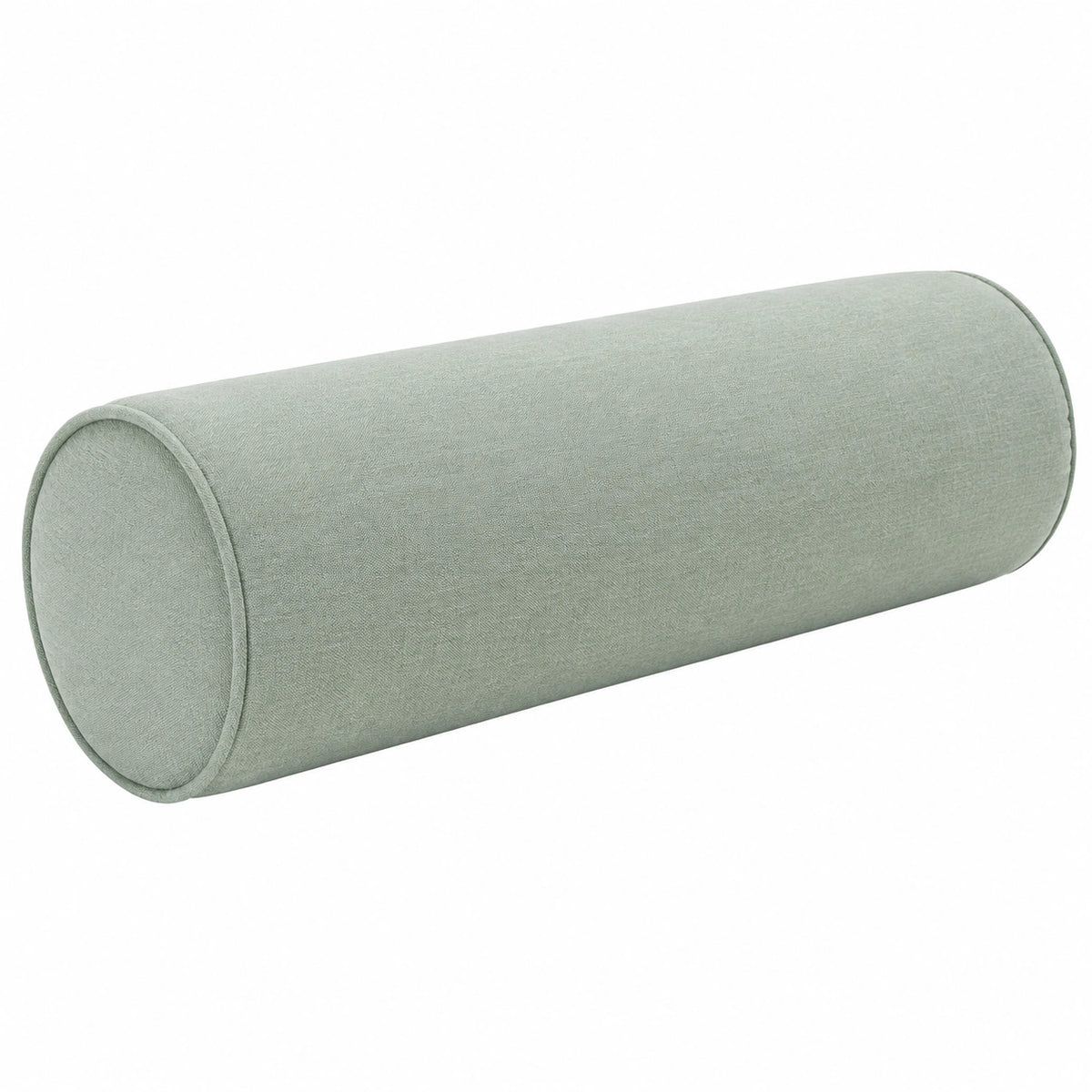 Nackenrolle 20 x 50 cm Textil Salbeigrün für Sofa und Bett Zylinderform