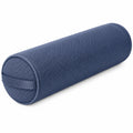 Nackenrolle 15 x 40 cm Polyester Blau mit Netzbezug für Sofa und Bett