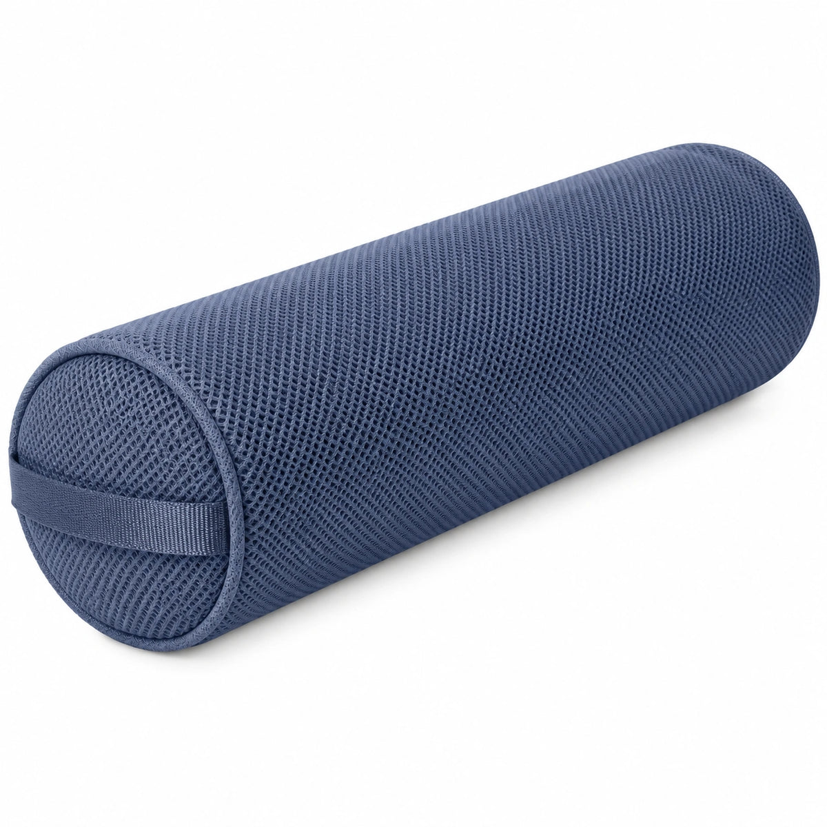 Nackenrolle 15 x 40 cm Polyester Blau mit Netzbezug für Sofa und Bett
