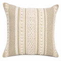 Dekokissen 45 cm Textil Creme Beige Strukturmuster